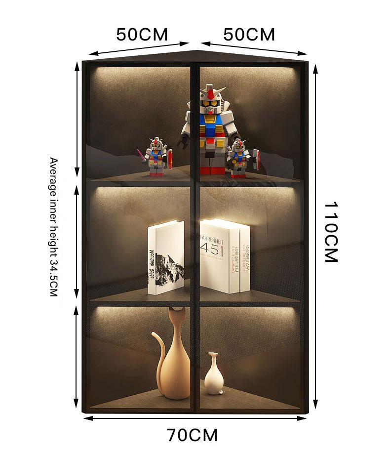 Simple Light Luxury Corner Cabinet Corner Triangle Right Angle Corner Corner Rack Living Room Bedroom Storage Floor Against The Wall