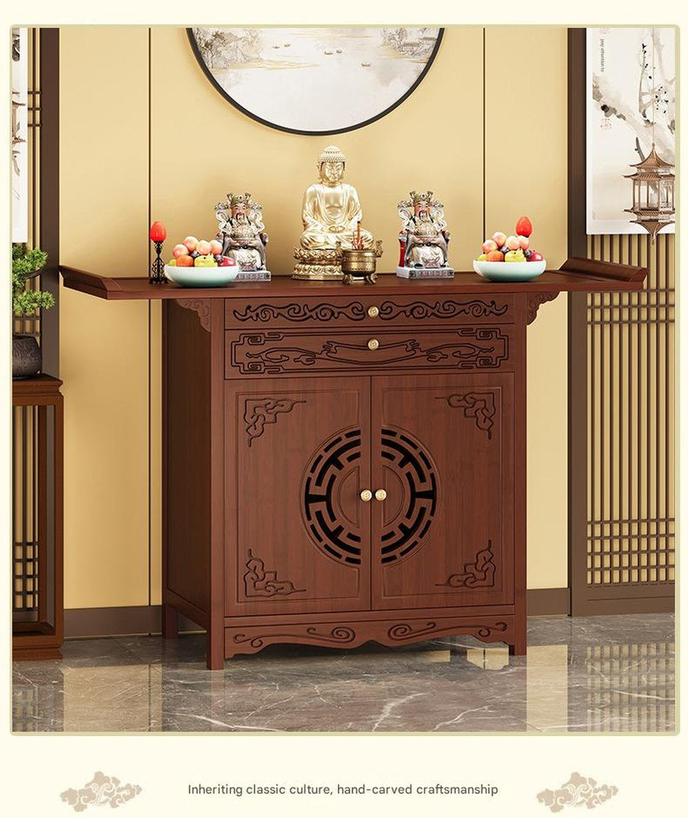 New Chinese Buddhist Shrine Vertical Cabinet Household Offering Table Simple Offering Table Shrine Shrine Cabinet