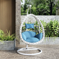 Hot Sale Rope Garden Furniture Frame Swing Hanging Outdoor Balcony Swing Chair Egg Hanging Lazy Basket Rattan Chair