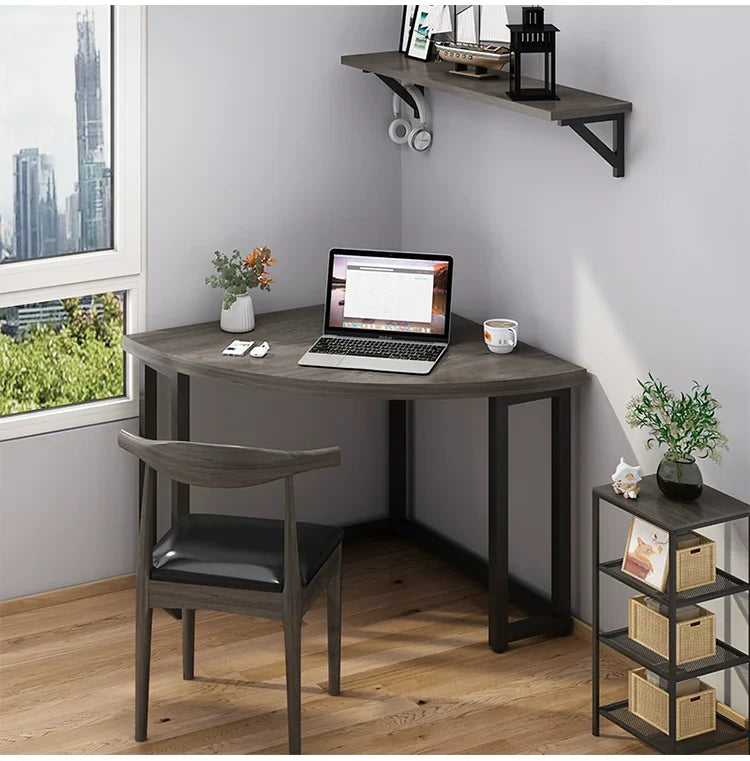 Computer desk corner desk desk triangle table corner desk simple household small apartment corner table design