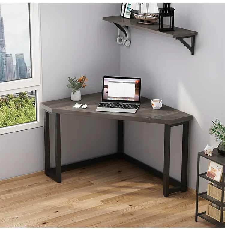 Computer desk corner desk desk triangle table corner desk simple household small apartment corner table design