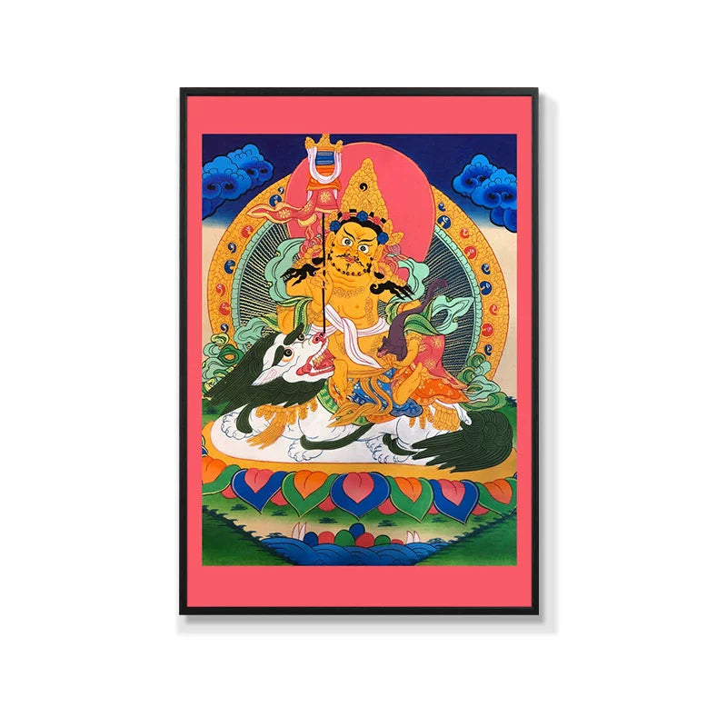 Hindu God Painting Nepal Entrance Decorative Painting South East Asia Totem Hotel Mural