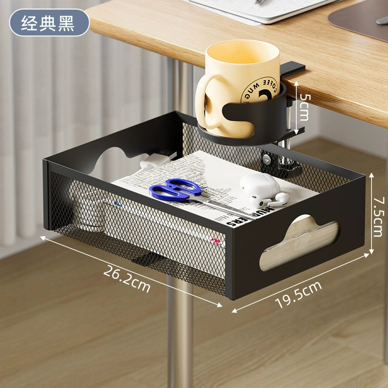 Office Desktop Fixed Water Cup Holder, Table Side Storage, Water Cup Clip Bracket, Water Cup Bracket, Computer Desk Rack