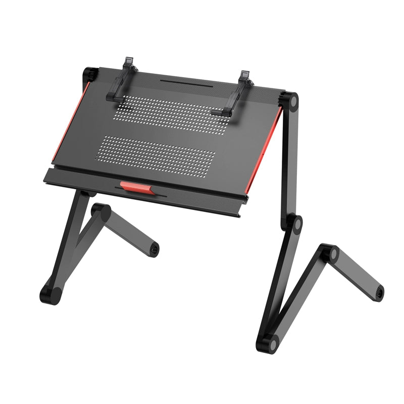 OMAX Bed Computer Desk - Lying Down Computer Workstation for Laptops, Foldable Stand, Perfect for Reading in Bed