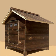 Outdoor Indoor Rainproof Sunproof Solid Wood Pet Cat Dog House
