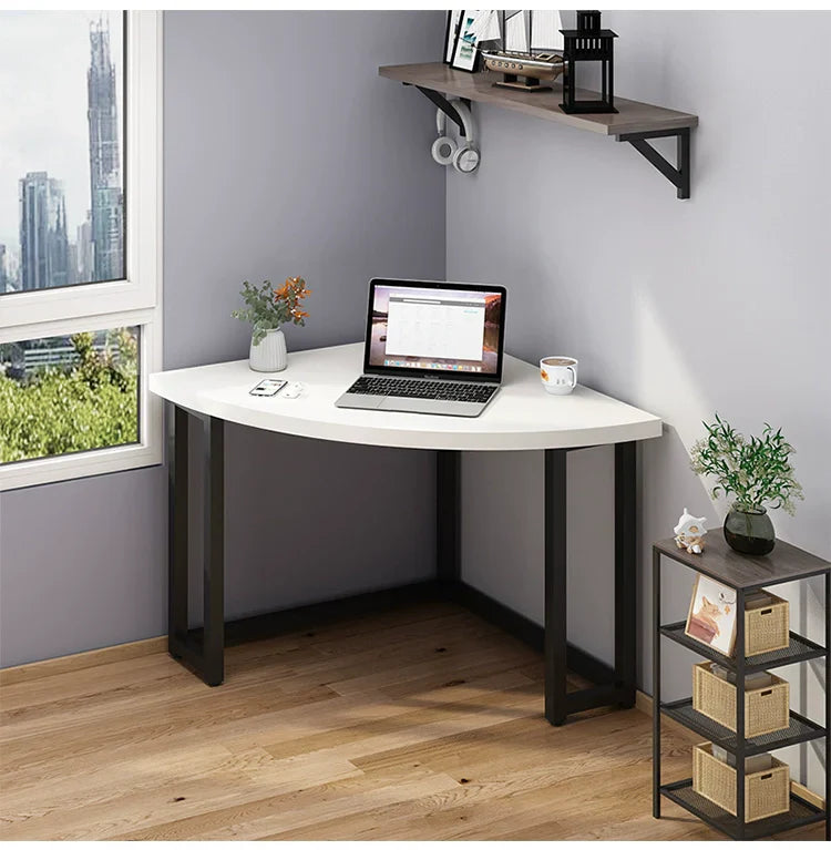 Computer desk corner desk desk triangle table corner desk simple household small apartment corner table design