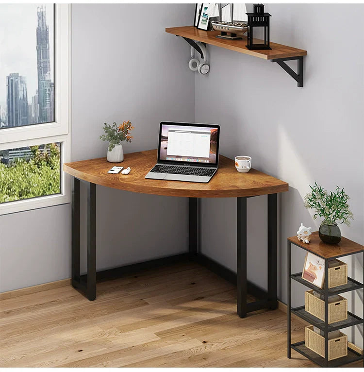 Computer desk corner desk desk triangle table corner desk simple household small apartment corner table design
