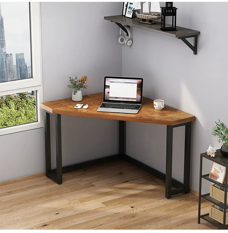 Computer desk corner desk desk triangle table corner desk simple household small apartment corner table design