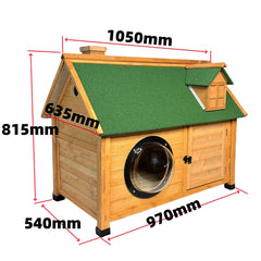 Four Seasons Universal Solid Wood Dog House Outdoor Waterproof Kennel Winter Dog Cage Large Dog Kennel