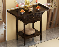 Buddhist niche new Chinese vertical cabinet offering table Buddhist platform household incense case  Guanyin Bodhisattva offering cabinet