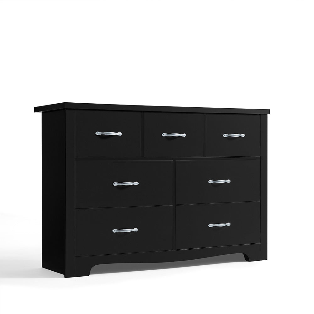 Linsay Chest of 7-drawer Cabinet Black