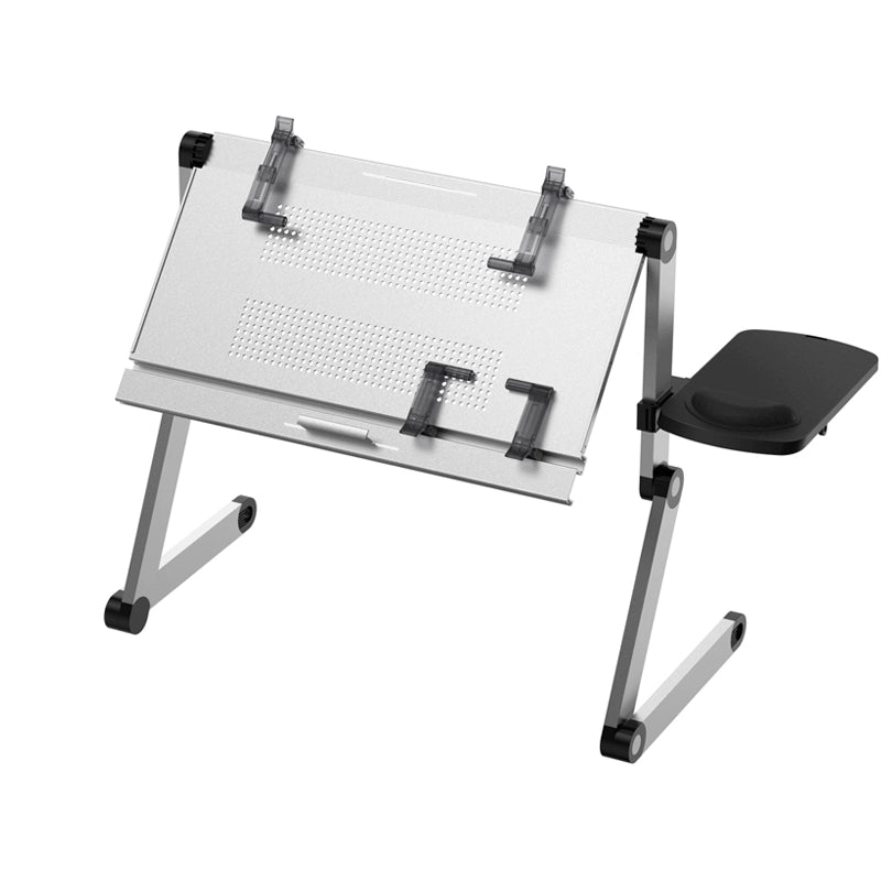 OMAX Bed Computer Desk - Lying Down Computer Workstation for Laptops, Foldable Stand, Perfect for Reading in Bed