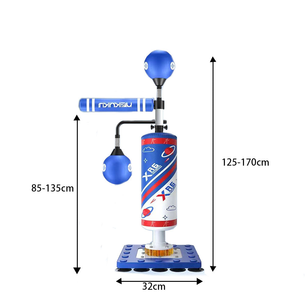 DreamyNest Rotating Stick Target Vertical Sandbag Adult Children Speed Ball Home Boxing Dodge Training Equipment / Blue