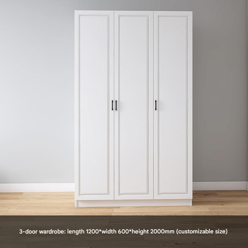 Corner Wardrobe Household Bedroom Small Apartment Solid Wood 90 Degree Master Bedroom Corner 7-character L-shaped Corner Wardrobe Combination Storage