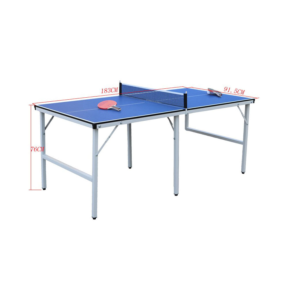 Sports Studio Indoor Home Folding Ping Pong Table, Portable Ping Pong Table with Balls, Rackets and Net