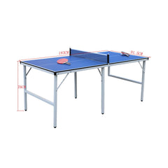 Sports Studio Indoor Home Folding Ping Pong Table, Portable Ping Pong Table with Balls, Rackets and Net