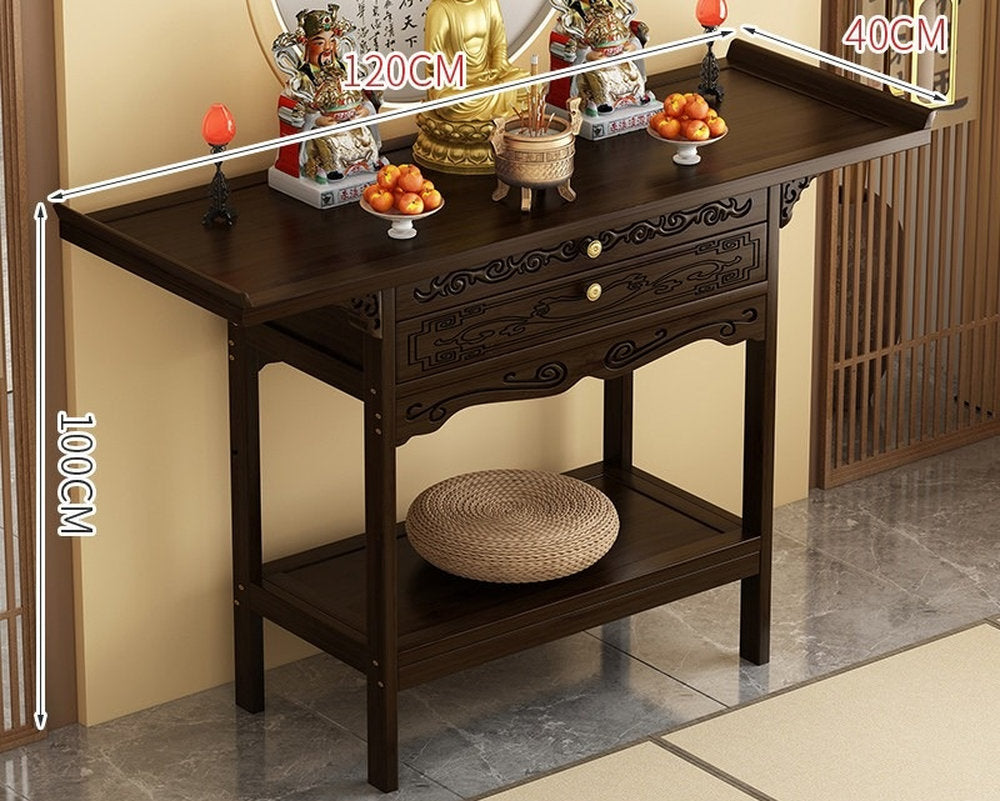 Buddhist niche new Chinese vertical cabinet offering table Buddhist platform household incense case  Guanyin Bodhisattva offering cabinet