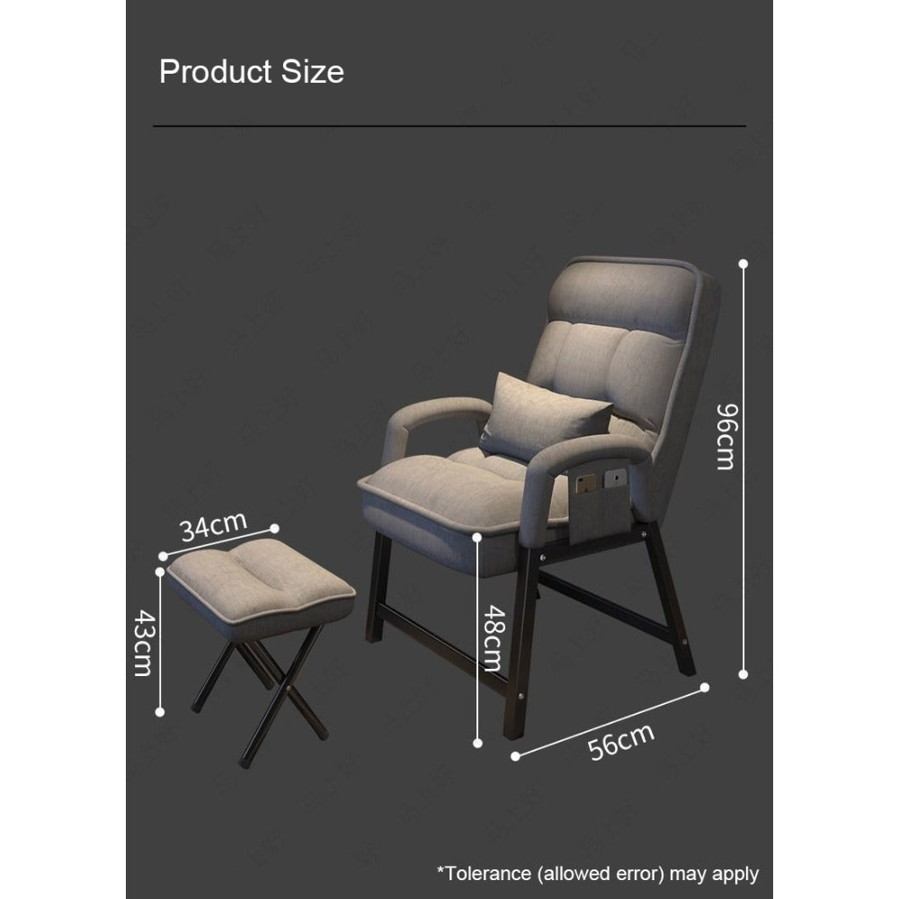 Homelements  Computer Chair, Home Use, Comfortable, Sedentary Backrest Lazy Chair, Dormitory College Student, Gaming Chair, Leisure Sofa, Office Chair