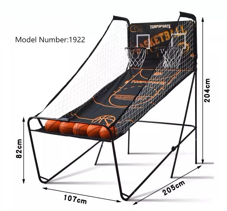 Basketball Machine Foldable Electronic Arcade System Basketball Game for Kids and Adults