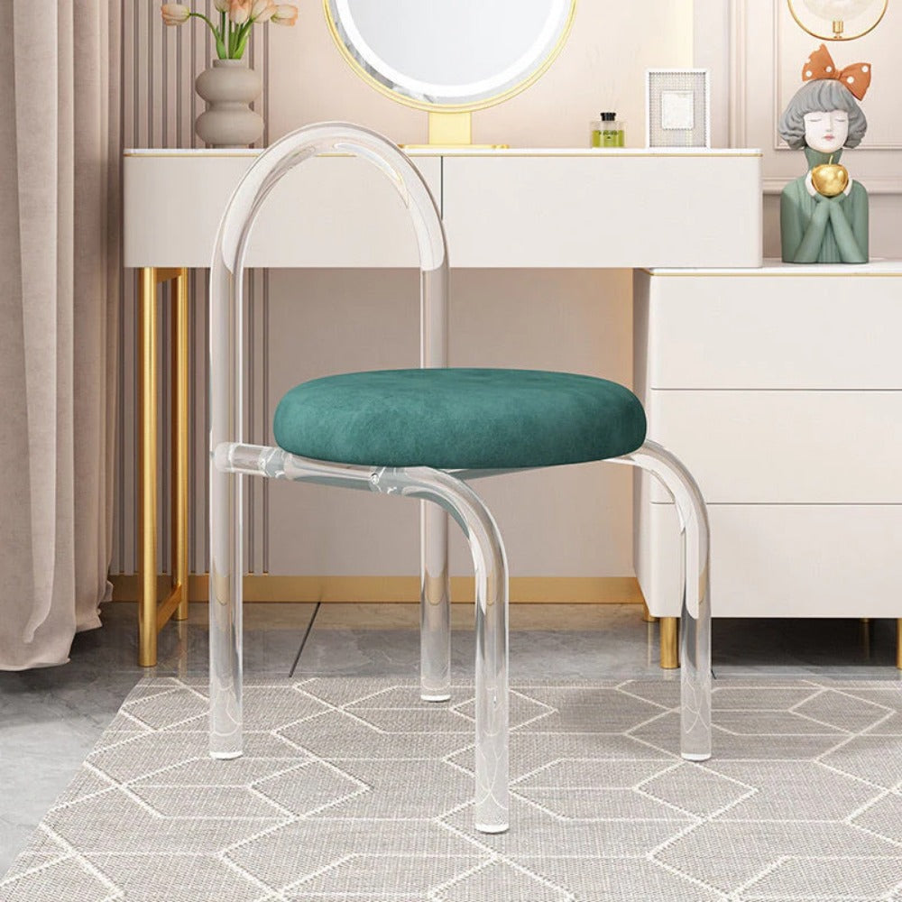 Homelements Acrylic Dining Chair Makeup Chair