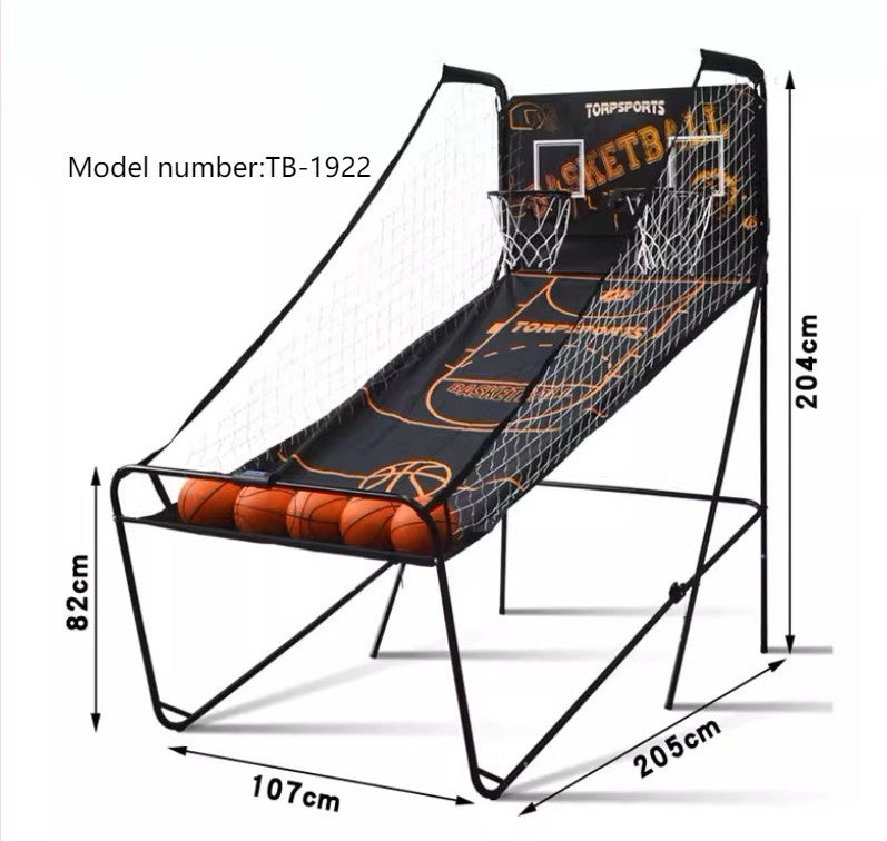 Basketball Machine Foldable Electronic Arcade System Basketball Game for Kids and Adults