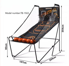 Basketball Machine Foldable Electronic Arcade System Basketball Game for Kids and Adults