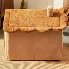 Luxury Foldable Pet House Removable Washable Cat and Puppy Cave Sofa for Dogs and Cats