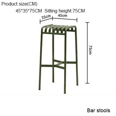 Homelements  Outdoor eisure simple wrought Iron Table and Chair Combination/Internet Celebrity restaurant B&B home balcony Table and Chair/courtyard Outdoor Dining Table