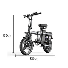 Sports Studio City High Carbon Steel Electric Folding Bicycle Bike 48V 400W Electric Bike 14 Inch Scooter Portable City Electric Bike 25 Km/H F9