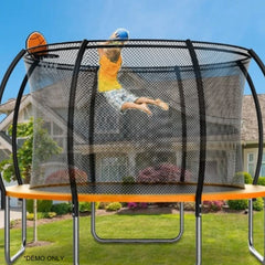 Sport Studio  Outdoor Trampoline Spring Bed Children's Play Kindergarten Jumping Bed with Ladder Outdoor Trampoline for Kids -10 Inches Child Outdoor Trampolines  Kids with Enclosures 10ft Jumping Children Trampoline