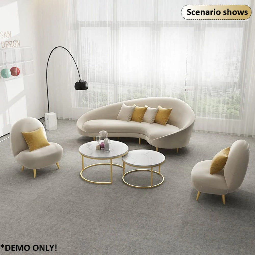 Homelements Multi-Functional Shaped Sofa Set – Perfect for Beauty Salons, Reception Areas, Offices, and Casual Clothing Stores