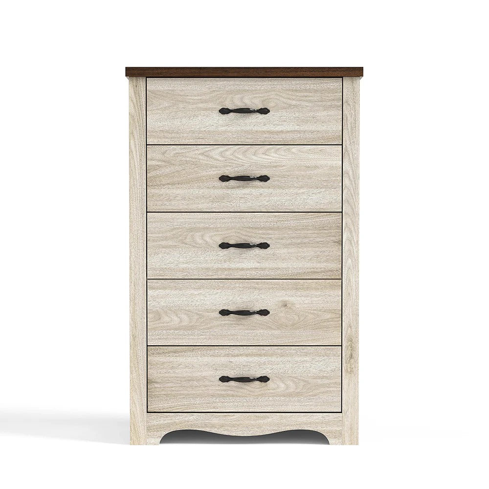 Linsay Rena 5 Drawers Black