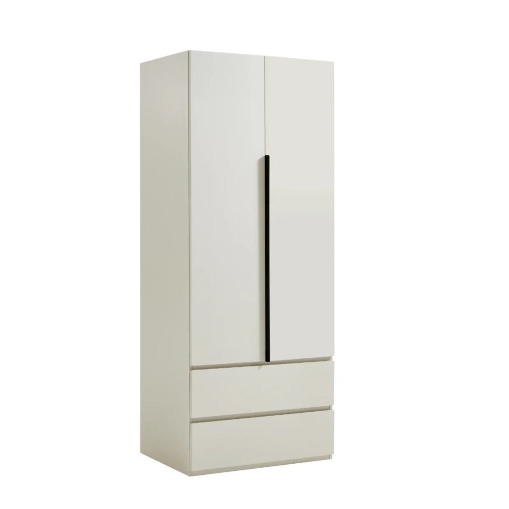 Linsay Stele 2-Door Wardrobe with Drawers