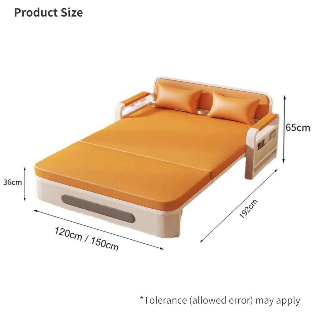 Homelements 120-150cm Multifunctional Retractable Single Sofa Bed Foldable