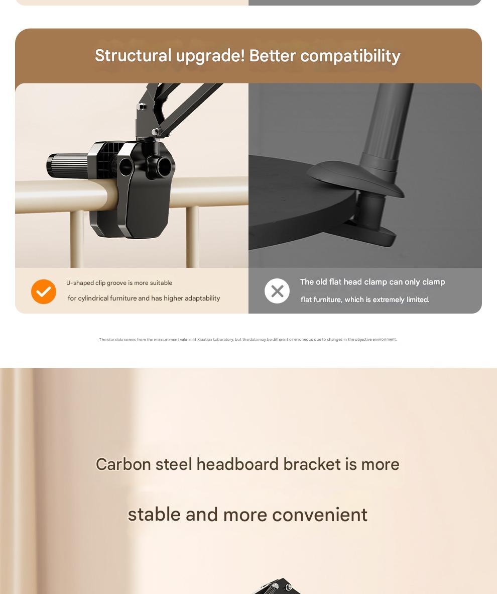 Mobile Phone Lazy Tablet Bracket Bedside Bed for Ipad Support Frame Desktop Cantilever Mobile Phone Holder Dormitory Computer Lying Down Watching Live Drama Artifact Multi-function Switch Universal Clip