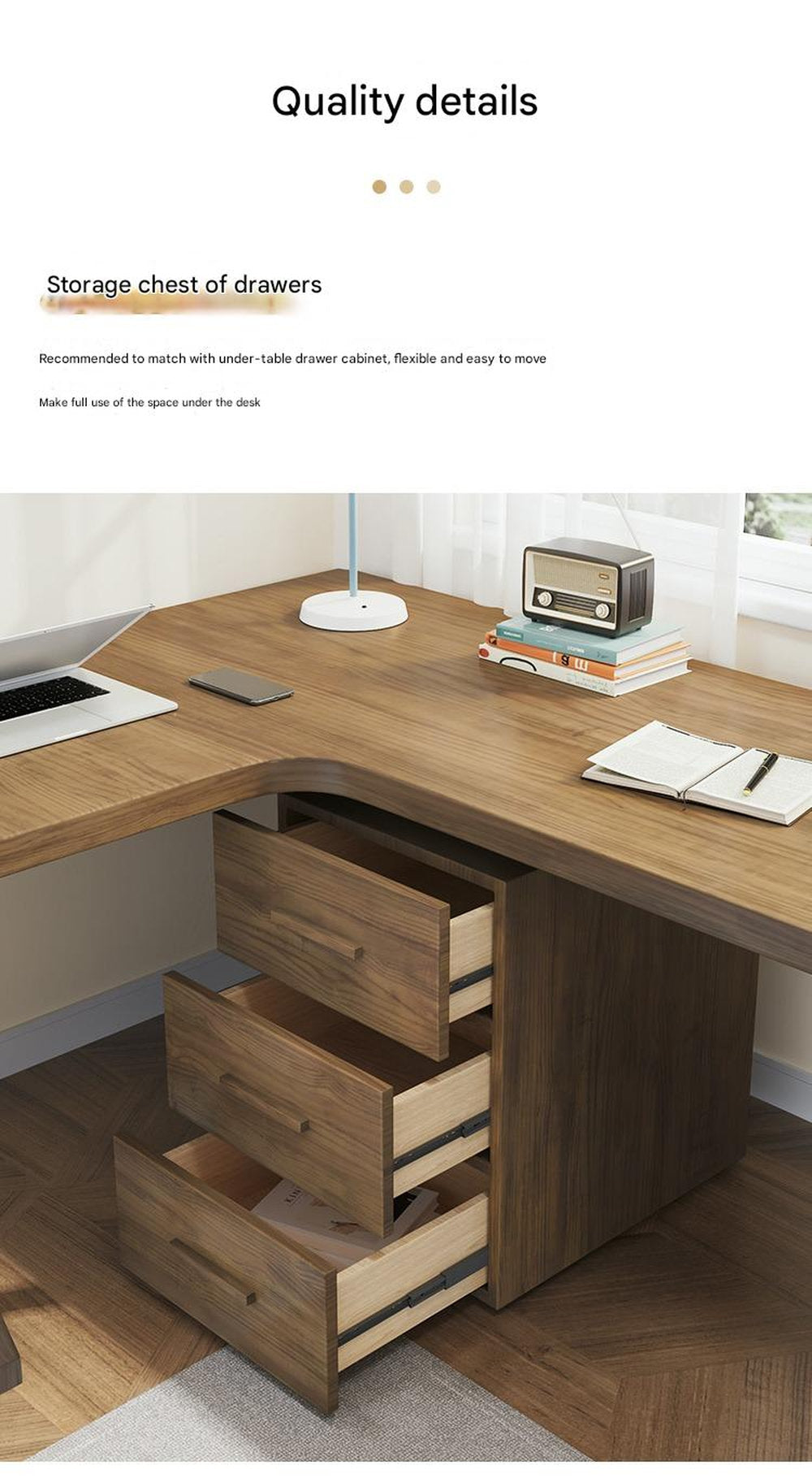All Solid Wood Computer Desktop Table Corner Desk Writing Desk Bedroom Workbench Study Table