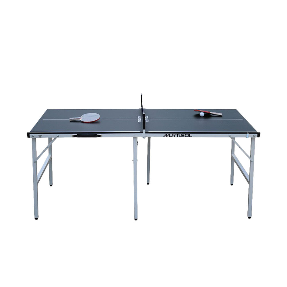 Sports Studio Indoor Home Folding Ping Pong Table, Portable Ping Pong Table with Balls, Rackets and Net