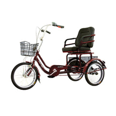 Sports Studio 16 Inch 3 Wheel Bicycle Adult Tricycle with Basket Wider Seat