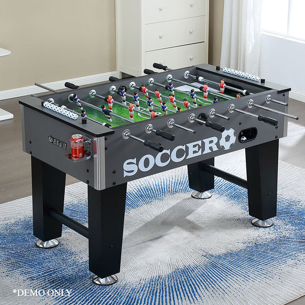 Sports Studio 1.4m Soccer Table 55 Inch Table Football Soccer Game Table - Smoky Grey