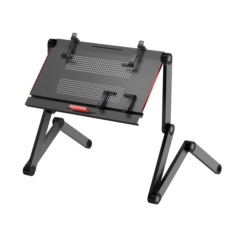 OMAX Bed Computer Desk - Lying Down Computer Workstation for Laptops, Foldable Stand, Perfect for Reading in Bed