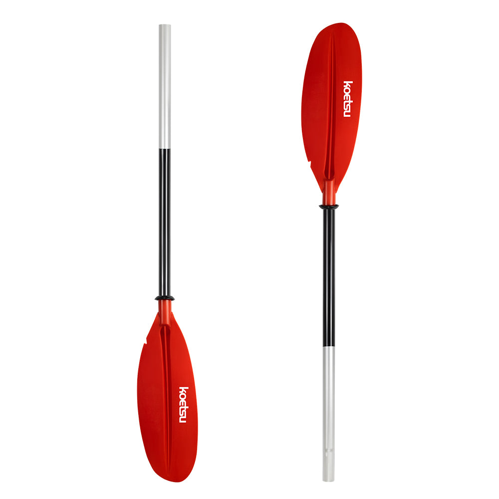 Sports studio Kayak paddle with high-strength aluminum alloy shaft and blade, material is aluminum alloy + nylon