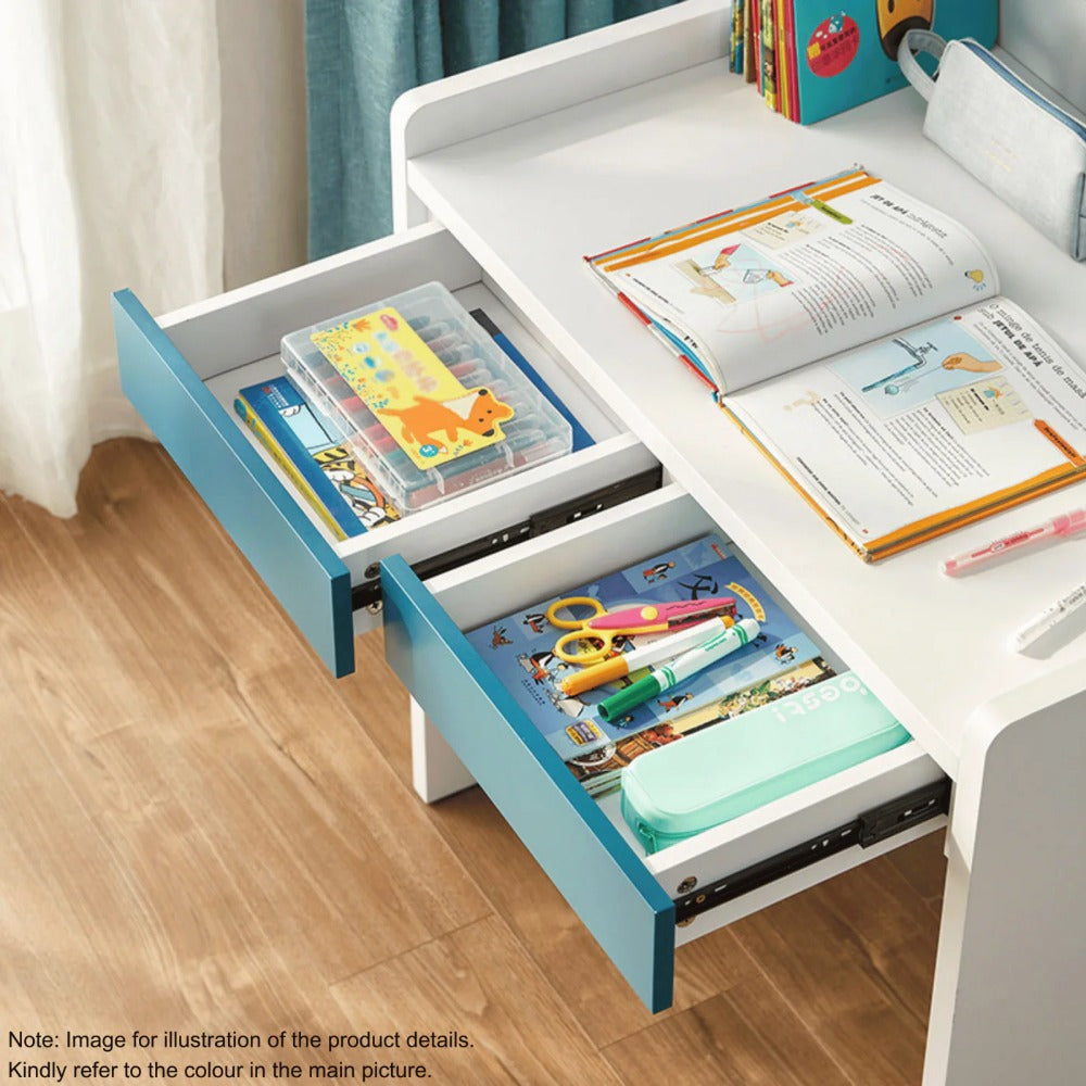 Linsay Sprout Kids Desk with Storage Shelf, White