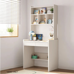 Linsay Sprout Kids Desk with Storage Shelf, White