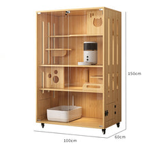 Homelements Large Space Stable Luxury Cat Furniture Cat Villa Multifunctional