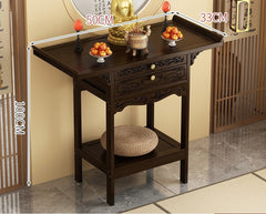 Buddhist niche new Chinese vertical cabinet offering table Buddhist platform household incense case  Guanyin Bodhisattva offering cabinet