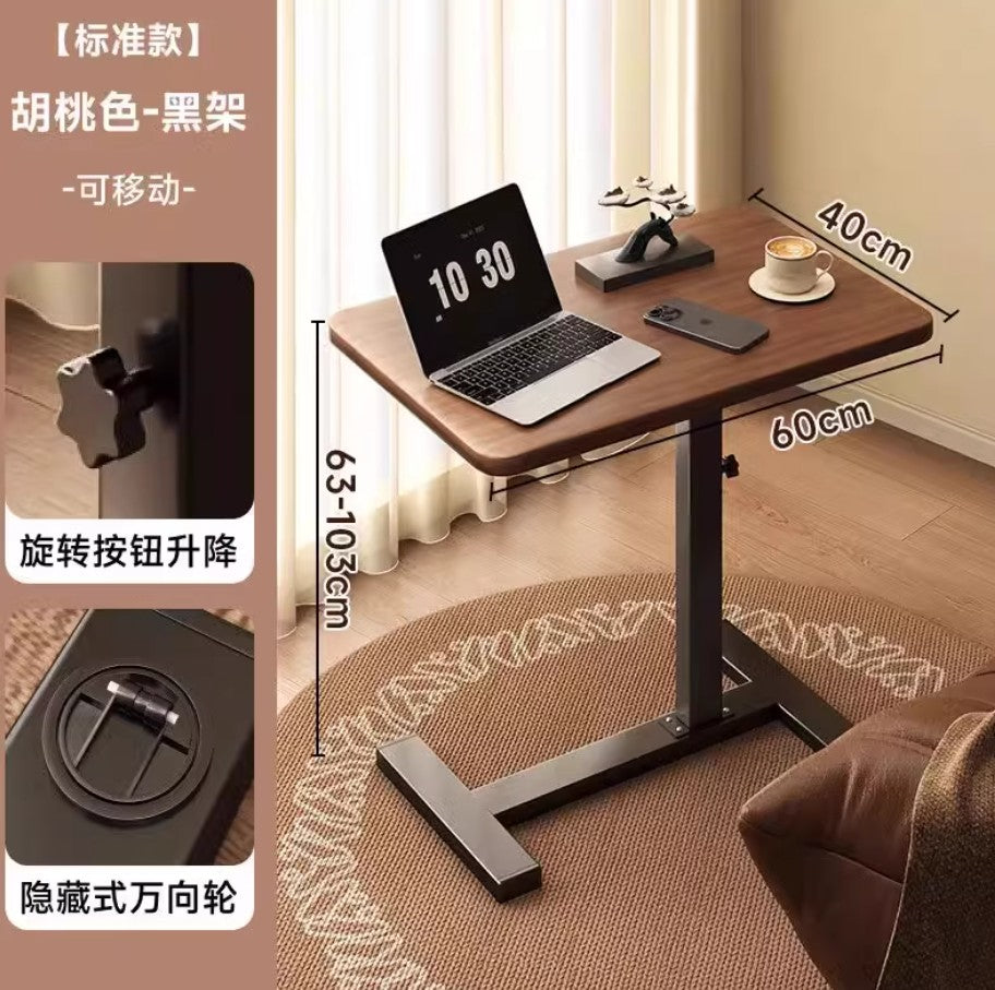 Bedside Table Removable Lifting Computer Table Living Room Sofa Side Folding Table Desk Home Bedroom Bedside Study Table Writing Table Removable Table Girls Small Simple Rental Table