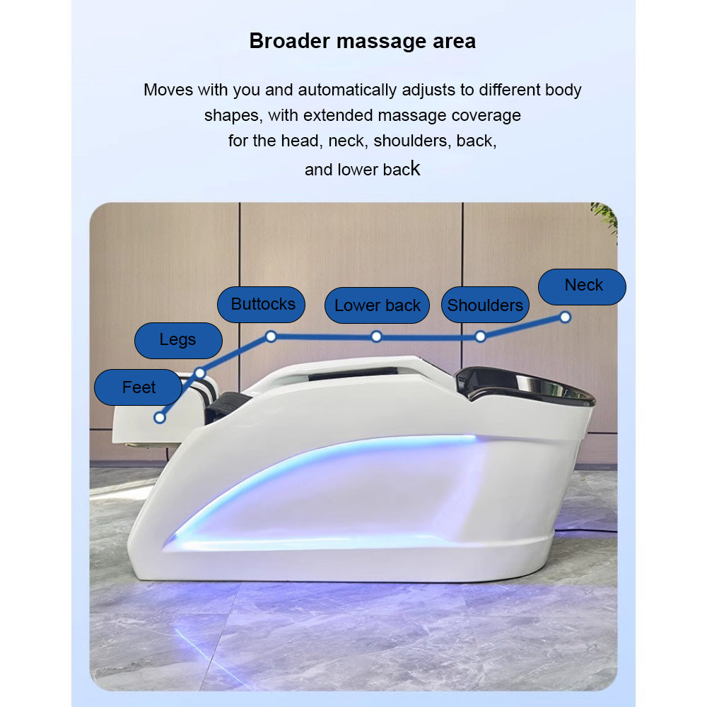 Homelements Intelligent Electric Shampoo Massage Bed -white