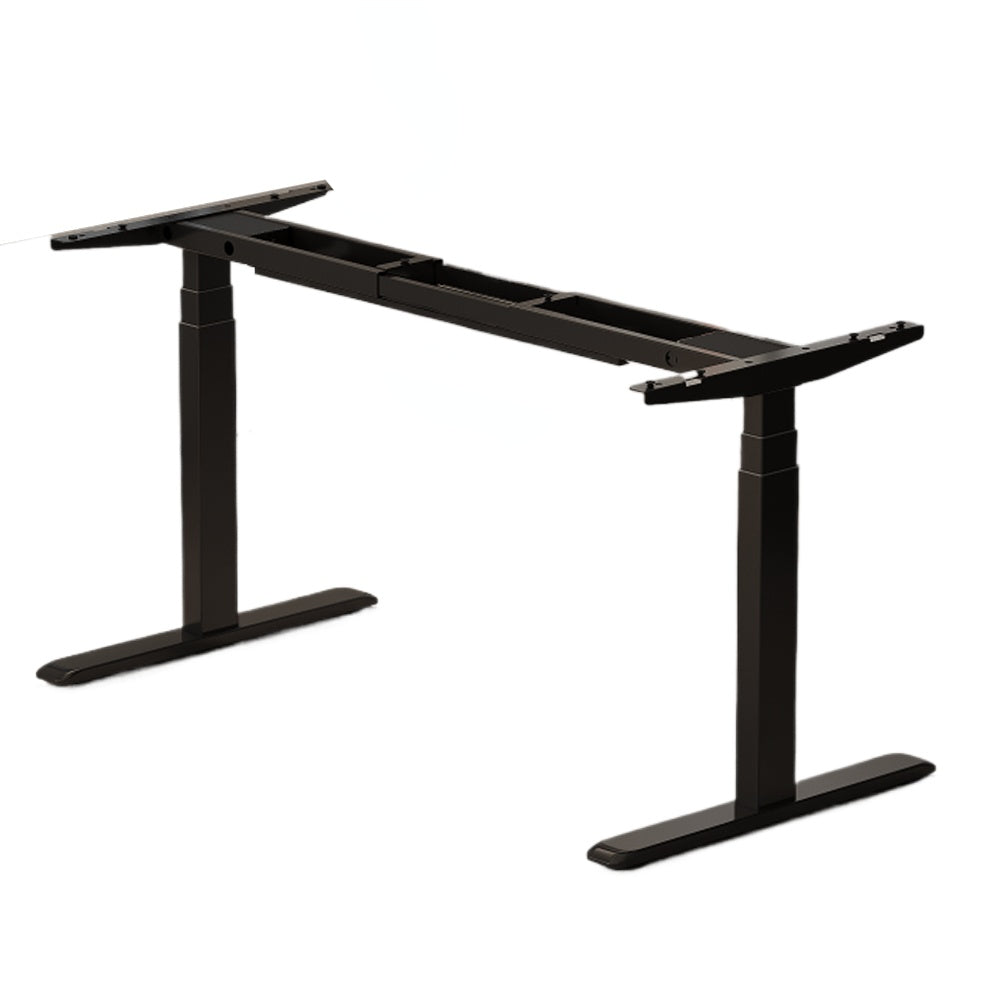 Homelements T423D 140*70cm  Dual Motor Electric Motorised Standing Desk Height Adjust Table Upward Mounting(inclu T423D 140*70cm Dual Motors Electric Motorised Standing Desk Height Adjust Table Upward Mounting(including Small Cable Slot for Power Adapter)