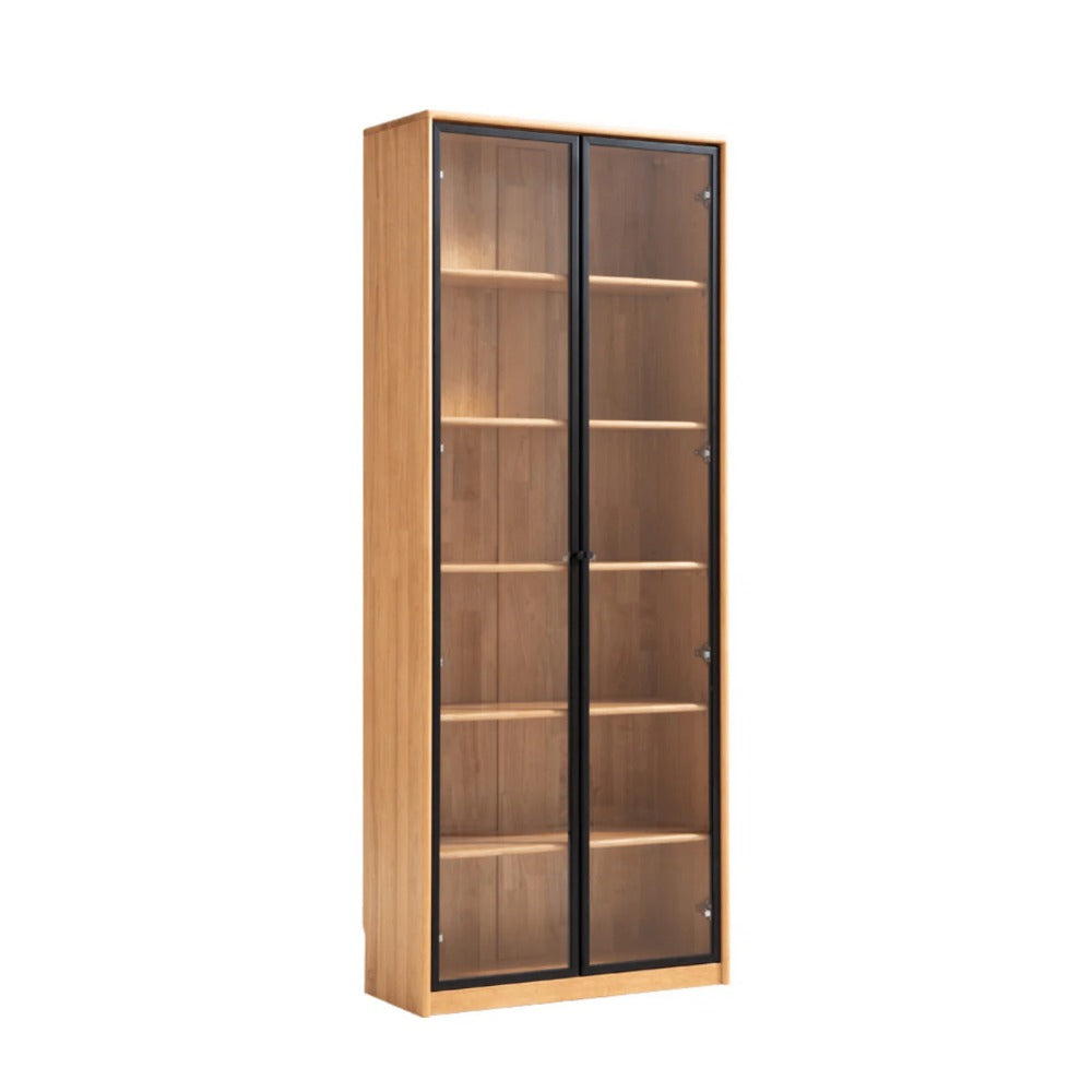 Linsay Ventus Bookshelf with Glass Door, Large