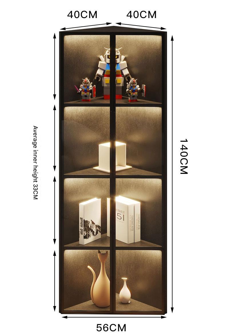 Simple Light Luxury Corner Cabinet Corner Triangle Right Angle Corner Corner Rack Living Room Bedroom Storage Floor Against The Wall